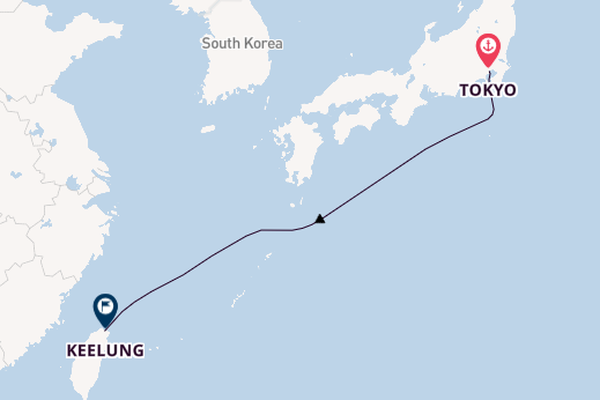 4 day journey to Keelung from Tokyo