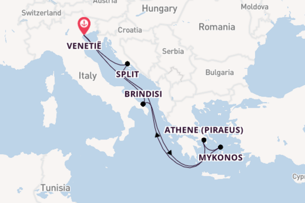 Cruise met MSC Cruises naar Mykonos