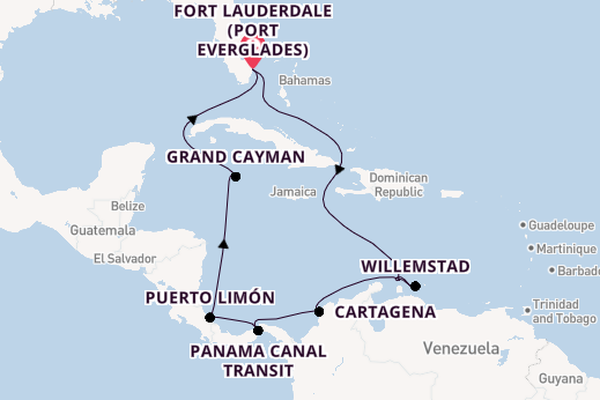 Luxury Panama Canal with Aruba, Colombia & Costa Rica