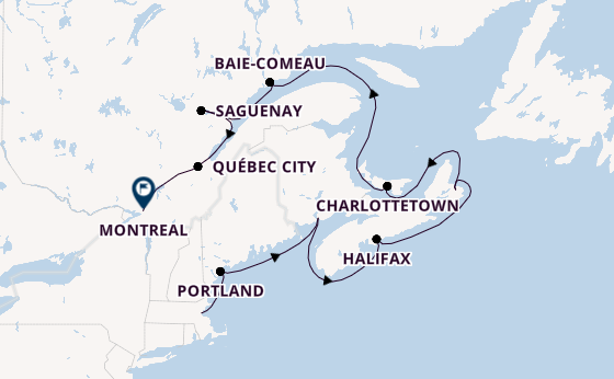 East Coast USA from Boston, Massachusetts, USA with the Aurelia