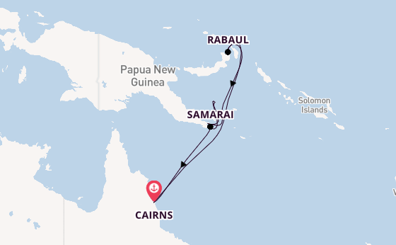 Australië vanaf Cairns, Australië met de Seven Seas Navigator
