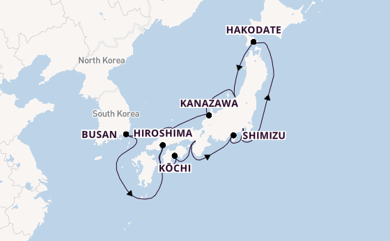 Japan from Tokyo, Japan with the Riviera