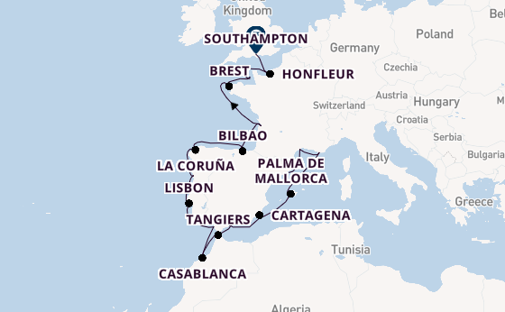 Western Mediterranean from Barcelona, Spain with the Seven Seas Voyager