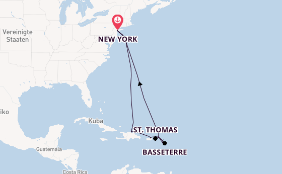 Karibik ab New York auf der Norwegian Bliss
