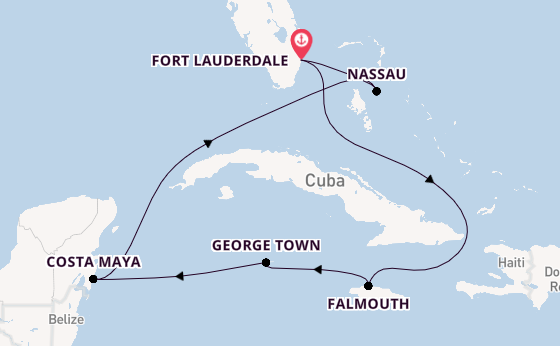 Caribbean vanaf Fort Lauderdale, Verenigde Staten met de Explorer of the Seas