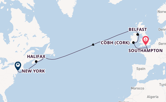 Transatlantic from Southampton, England with the Norwegian Sun
