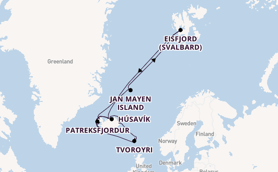 Arctic from Reykjavik, Iceland with the Seabourn Pursuit