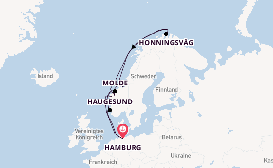 Norwegen ab Hamburg auf der Mein Schiff Relax