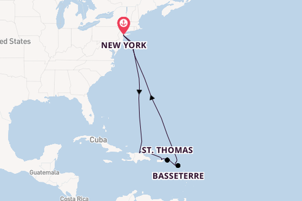 Caribbean vanaf New York, Verenigde Staten met de Norwegian Bliss 