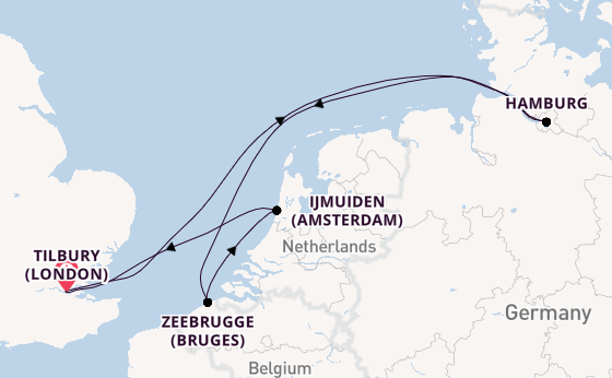 Breath-taking expedition from Tilbury (London) with Ambassador Cruise Line
