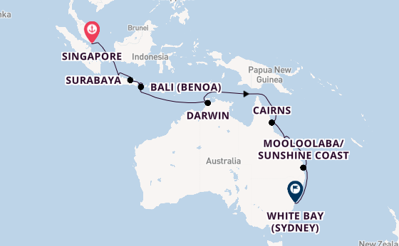 Southeast Asia from Singapore, Singapore with the Azamara Pursuit