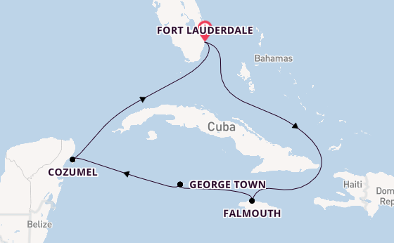 Westelijke Caraïben vanaf Fort Lauderdale, Verenigde Staten met de Celebrity Beyond