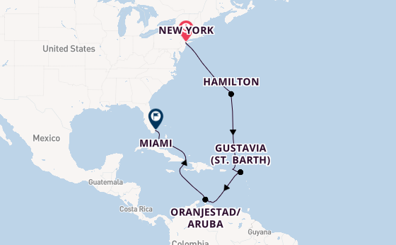 Caribbean from New York, USA with the Silver Spirit
