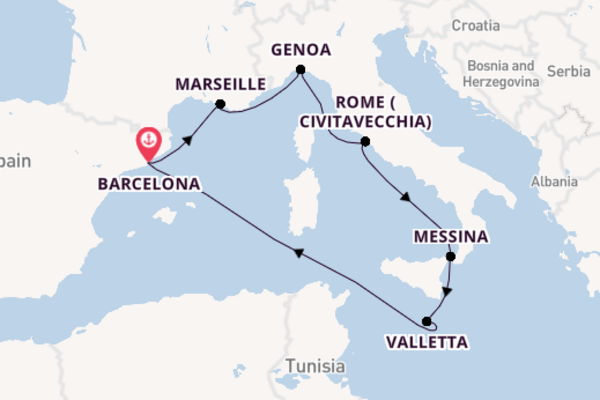 All Inclusive Fly Cruise from Barcelona