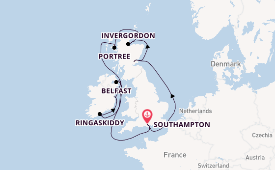 British Isles from Australia with the Norwegian Star
