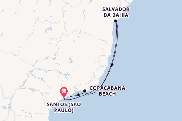 Brasilien ab Santos (Sao Paulo), Brasilien auf der MSC Virtuosa