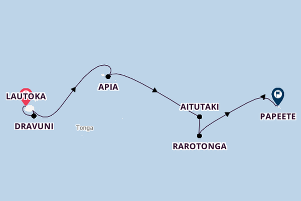 Polynesië vanaf Lautoka, Fiji met de Norwegian Spirit
