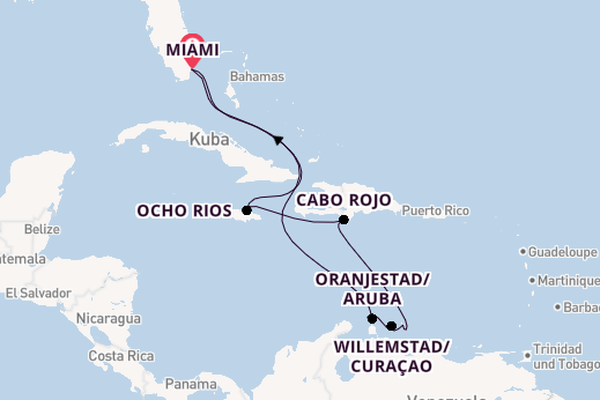 Karibik ab Miami auf der MSC Poesia