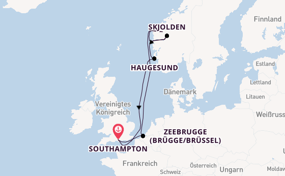 Norwegen ab Southampton, Großbritannien auf der Liberty of the Seas®