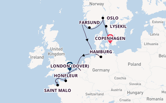 Norway from Copenhagen, Denmark with the Seabourn Quest