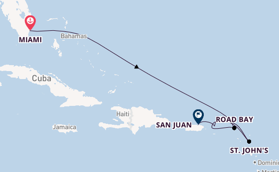 Caribbean vanaf Miami, Verenigde Staten met de EXPLORA II