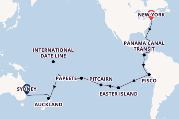 Luxury New York to Sydney World Sector