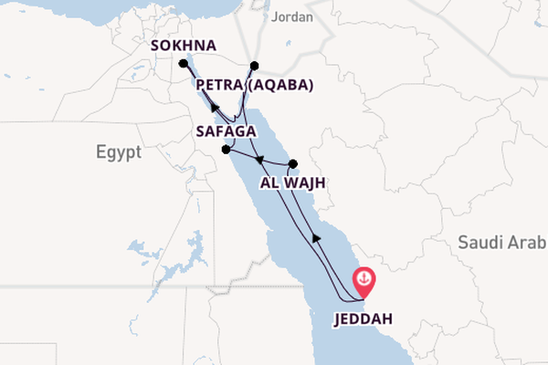 Middle East from Jeddah, Saudi Arabia with the Explora V