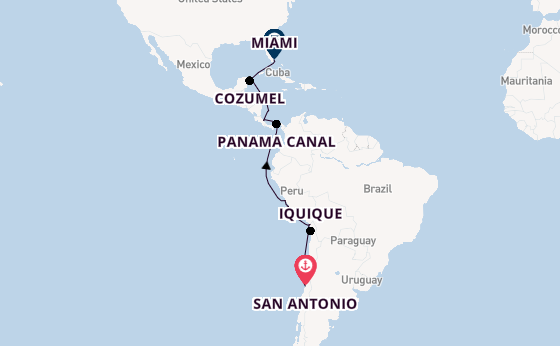 Luxury Journey Through The Americas with San Antonio & Miami Stays