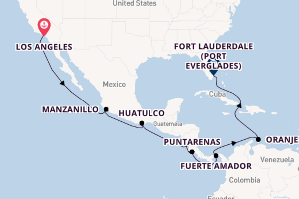 LA to Florida with Luxury Panama Canal