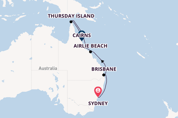 Australia from Sydney, Australia with the Seven Seas Navigator