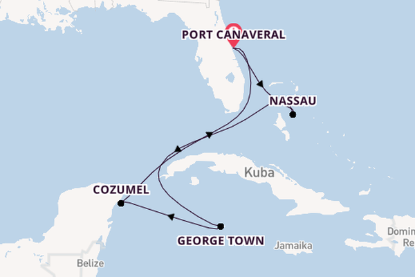 Karibik ab Port Canaveral, USA auf der Norwegian Epic