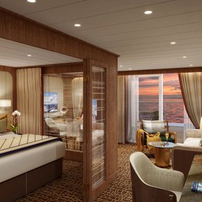 Kommen Sie an Bord der undefined und entdecken Sie eine der 33 Kabinenkategorien auf insgesamt 8 Decks die für 264 Passagiere Platz bieten. Wählen Sie Ihre Traumkabine und fühlen Sie sich auf Ihrer Kreuzfahrt an Bord der undefined wie Zuhause!