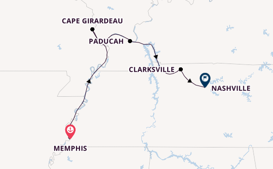 United States from Memphis, Tennessee, USA with the Viking Mississippi