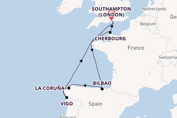 British Isles from Southampton, England with the Arvia