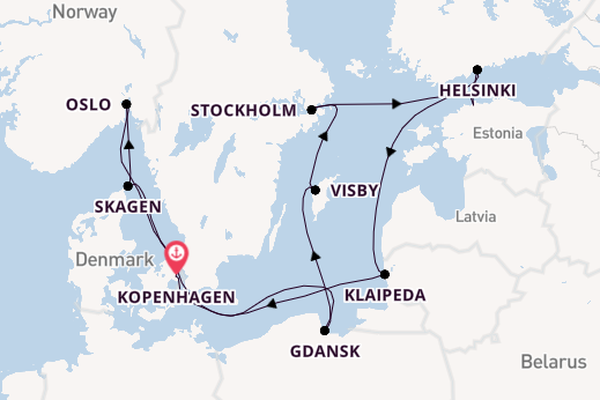 Noorwegen vanaf Kopenhagen, Denemarken met de Regal Princess
