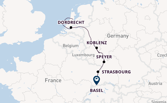 Rhine River, Europe from Amsterdam, Netherlands with the Viking Sjofn