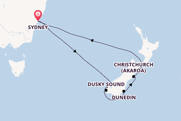 New Zealand from Sydney, Australia with the Anthem of the Seas
