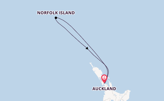 New Zealand from Auckland, New Zealand with the Carnival Adventure