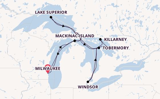 Nordamerika ab Milwaukee, Wisconsin, USA auf der HANSEATIC inspiration