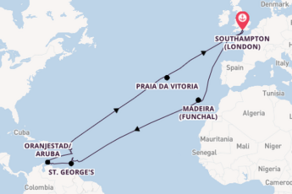 36 day journey on board the Ventura from Southampton (London)