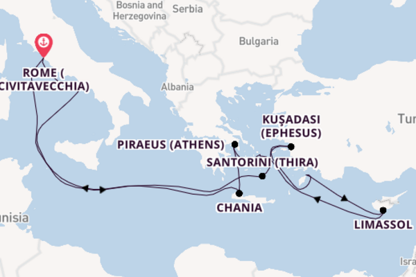 Eastern Mediterranean from Rome with the Odyssey of the Seas