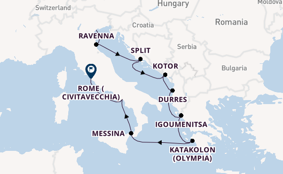 Mediterranean Sea from Venice, Italy with the Insignia