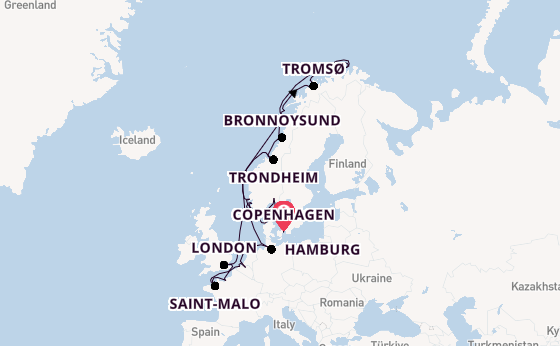 Norway from Copenhagen, Denmark with the Seabourn Quest