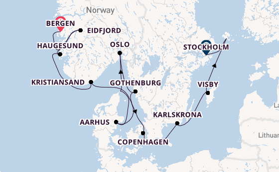 Norway from Bergen, Norway with the Viking Saturn