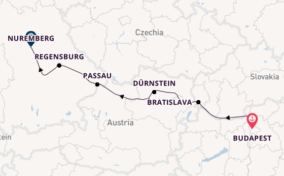 Danube River, Europe from Budapest, Hungary with the AmaBella