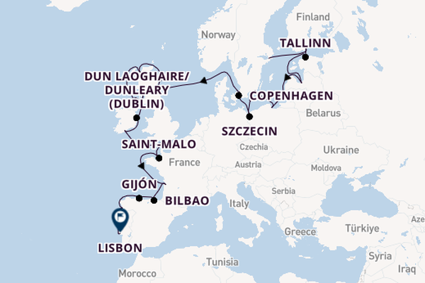 British Isles from Stockholm, Sweden with the Azamara Quest
