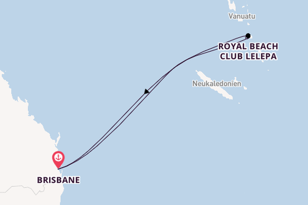 Südsee ab Brisbane, Australien auf der Ovation of the Seas