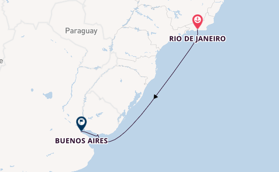 South America from Rio de Janeiro, Brazil with the MSC Splendida