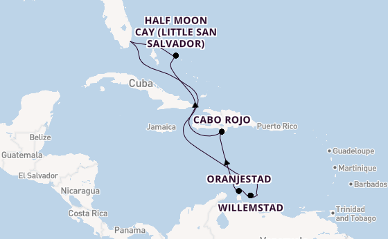 Caribbean from Miami, Florida with the Zuiderdam