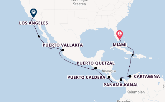 Mittelamerika ab Miami auf der Norwegian Joy